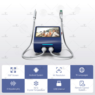 1200W 808nm Diode Laser Hair Removal Machine With Water Air Semiconductor Cooling System