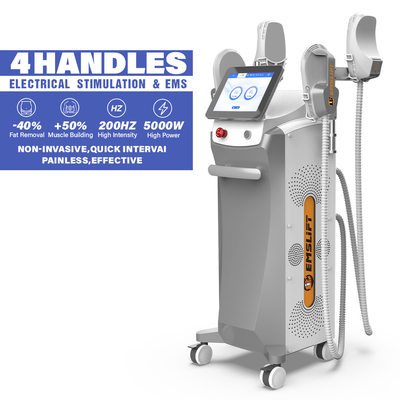 Innovative EMS Body Sculpting Machine 10 Handles 40% Fat Reduction