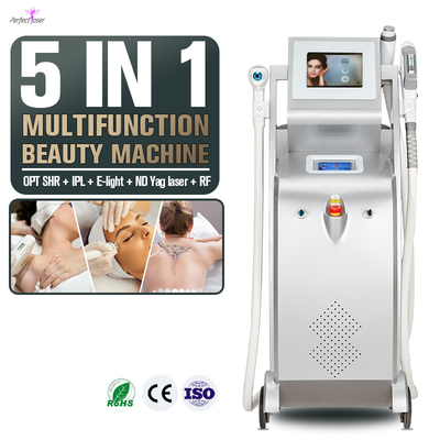 Five In One Multifunctional Laser Treatment System Hair Removal Skin Rejuvenation